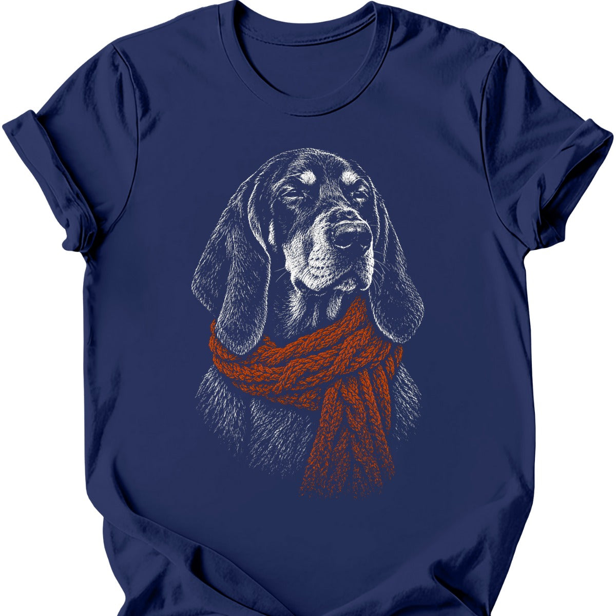 Coonhound Winter Dog T Shirt Gift For Dog Lover