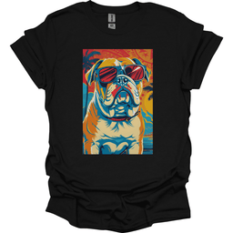 Bulldog Summer Dog T Shirt Gift For Dog Lover