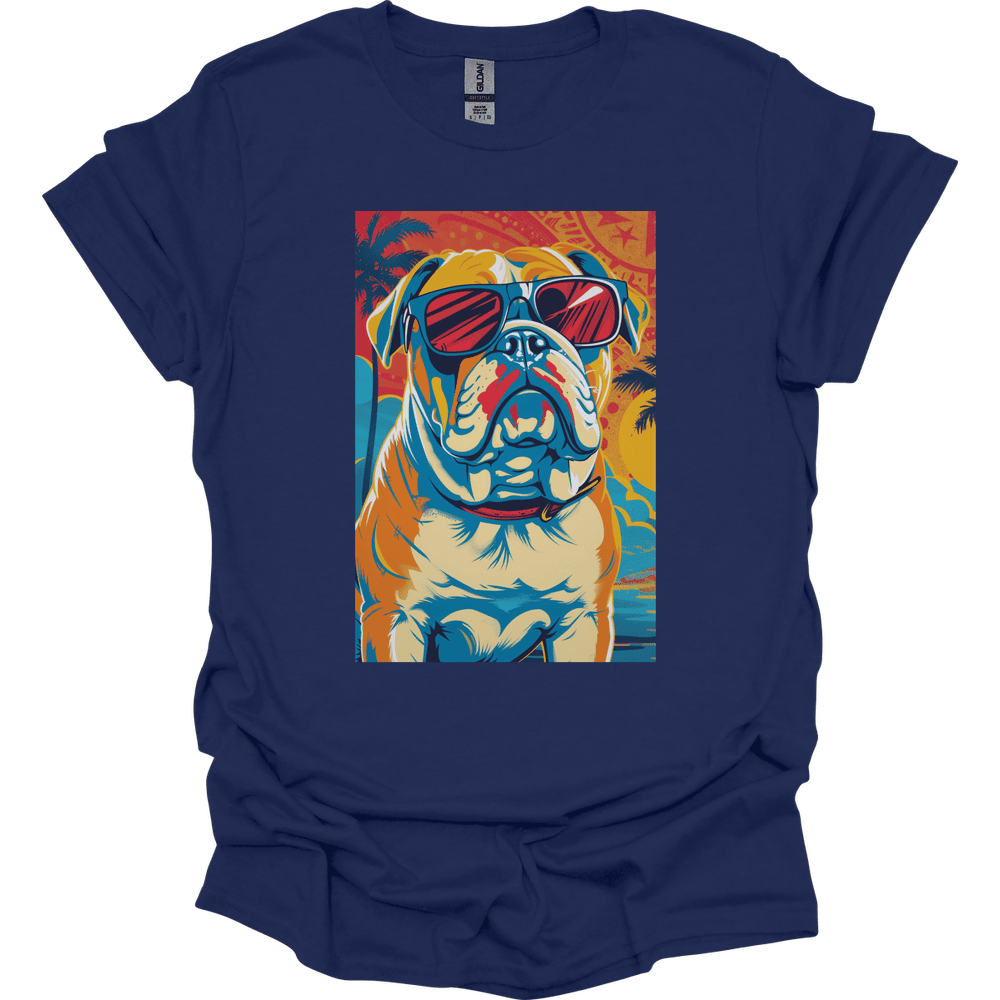 Bulldog Summer Dog T Shirt Gift For Dog Lover
