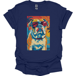 Bulldog Summer Dog T Shirt Gift For Dog Lover