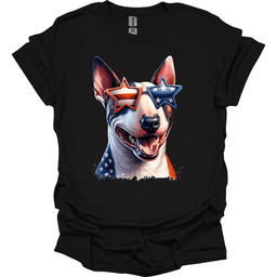 Bull Terrier Patriot Series T Shirt Gift For Dog Lover