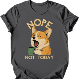 Corgi Not Today T Shirt Gift For Dog Lover