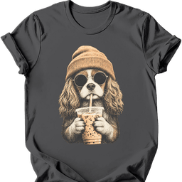 Cavalier King Charles Spaniel Hipster Dog T Shirt Gift For Dog Lover