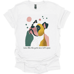 Bulldogs Live Like The Gate Was Left Open T Shirt Gift For Dog Lover