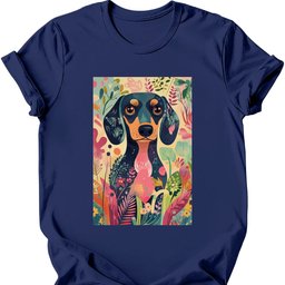 Dachshund Boho Dog T Shirt Gift For Dog Lover