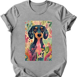 Dachshund Boho Dog T Shirt Gift For Dog Lover