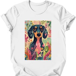 Dachshund Boho Dog T Shirt Gift For Dog Lover
