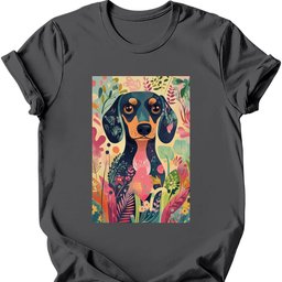 Dachshund Boho Dog T Shirt Gift For Dog Lover