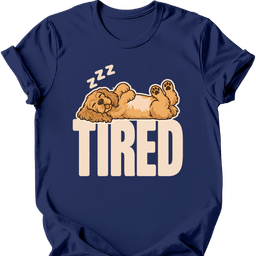 Cocker Spaniel Tired Dog T Shirt Gift For Dog Lover