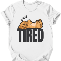 Cocker Spaniel Tired Dog T Shirt Gift For Dog Lover