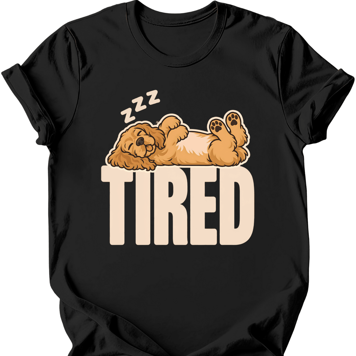 Cocker Spaniel Tired Dog T Shirt Gift For Dog Lover