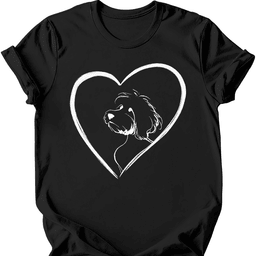 Cavapoo Heart Dog T Shirt Gift For Dog Lover