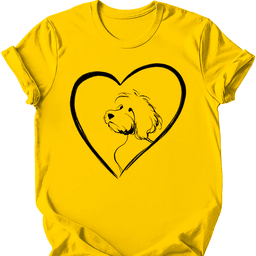 Cavapoo Heart Dog T Shirt Gift For Dog Lover