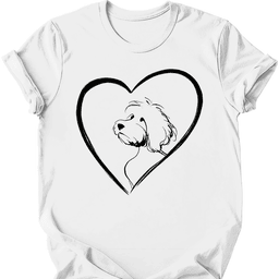 Cavapoo Heart Dog T Shirt Gift For Dog Lover