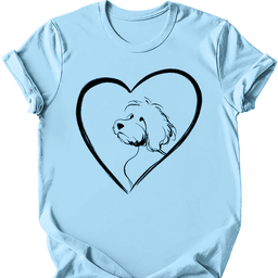 Cavapoo Heart Dog T Shirt Gift For Dog Lover