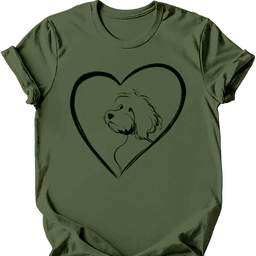 Cavapoo Heart Dog T Shirt Gift For Dog Lover