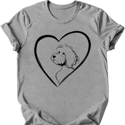 Cavapoo Heart Dog T Shirt Gift For Dog Lover