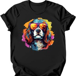 Cavalier King Charles Spaniel Top Dog T Shirt Gift For Dog Lover