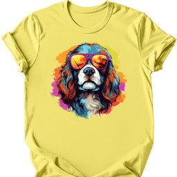 Cavalier King Charles Spaniel Top Dog T Shirt Gift For Dog Lover