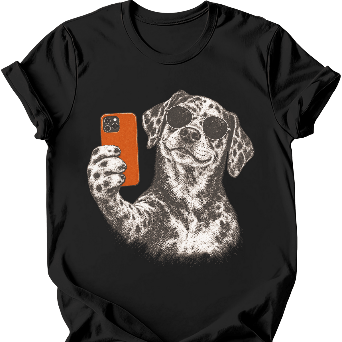 Catahoula Leopard Selfie Dog T Shirt Gift For Dog Lover