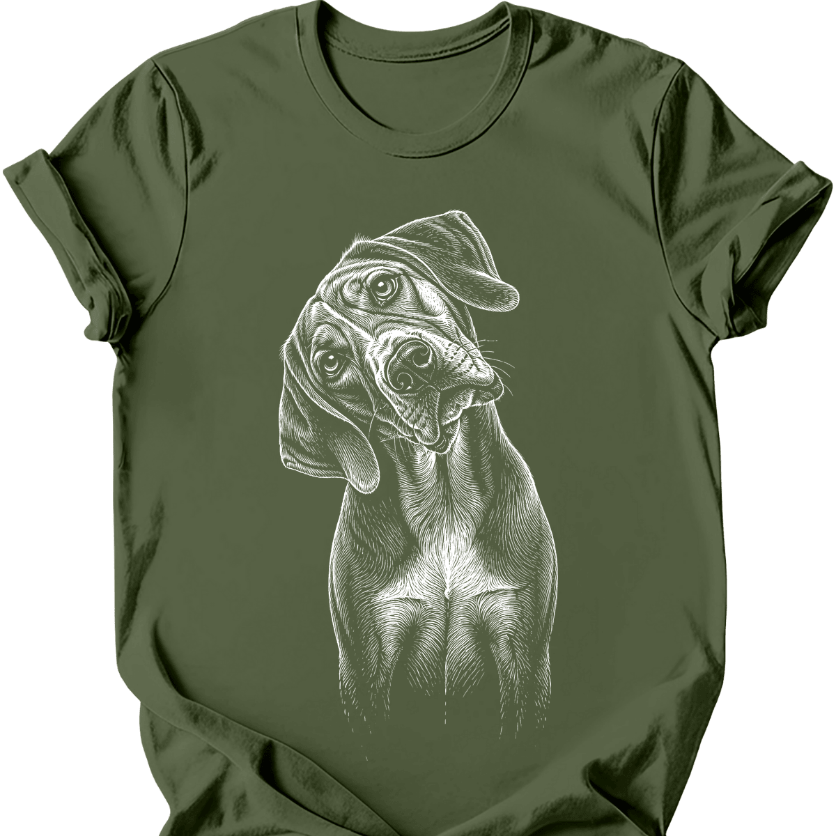 Bracco Italiano Tilted Dog T Shirt Gift For Dog Lover