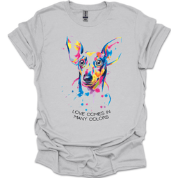 Dachshund Love Comes In Many Colors T Shirt Gift For Dog Lover