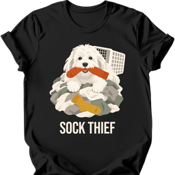 Coton De Tulear Sock Thief T Shirt Gift For Dog Lover