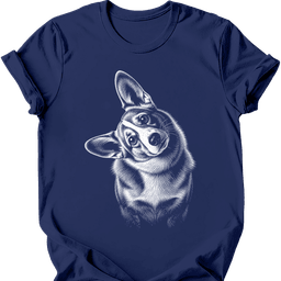Corgi Tilted Dog T Shirt Gift For Dog Lover