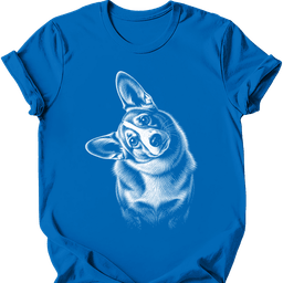 Corgi Tilted Dog T Shirt Gift For Dog Lover