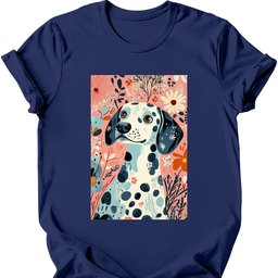 Dalmatian Boho Dog T Shirt Gift For Dog Lover
