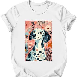 Dalmatian Boho Dog T Shirt Gift For Dog Lover