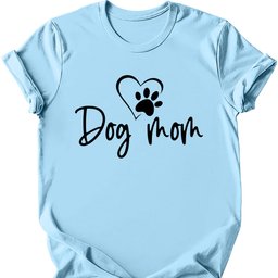 Dog Mom Heart T Shirt Gift For Mom