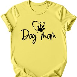 Dog Mom Heart T Shirt Gift For Mom