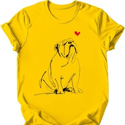Bulldog Sketch Dog T Shirt Gift For Dog Lover