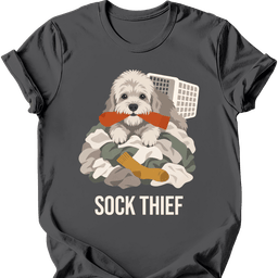 Dandie Dinmont Terrier Sock Thief T Shirt Gift For Dog Lover