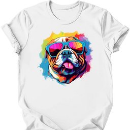 Bulldog Top Dog T Shirt Gift For Dog Lover
