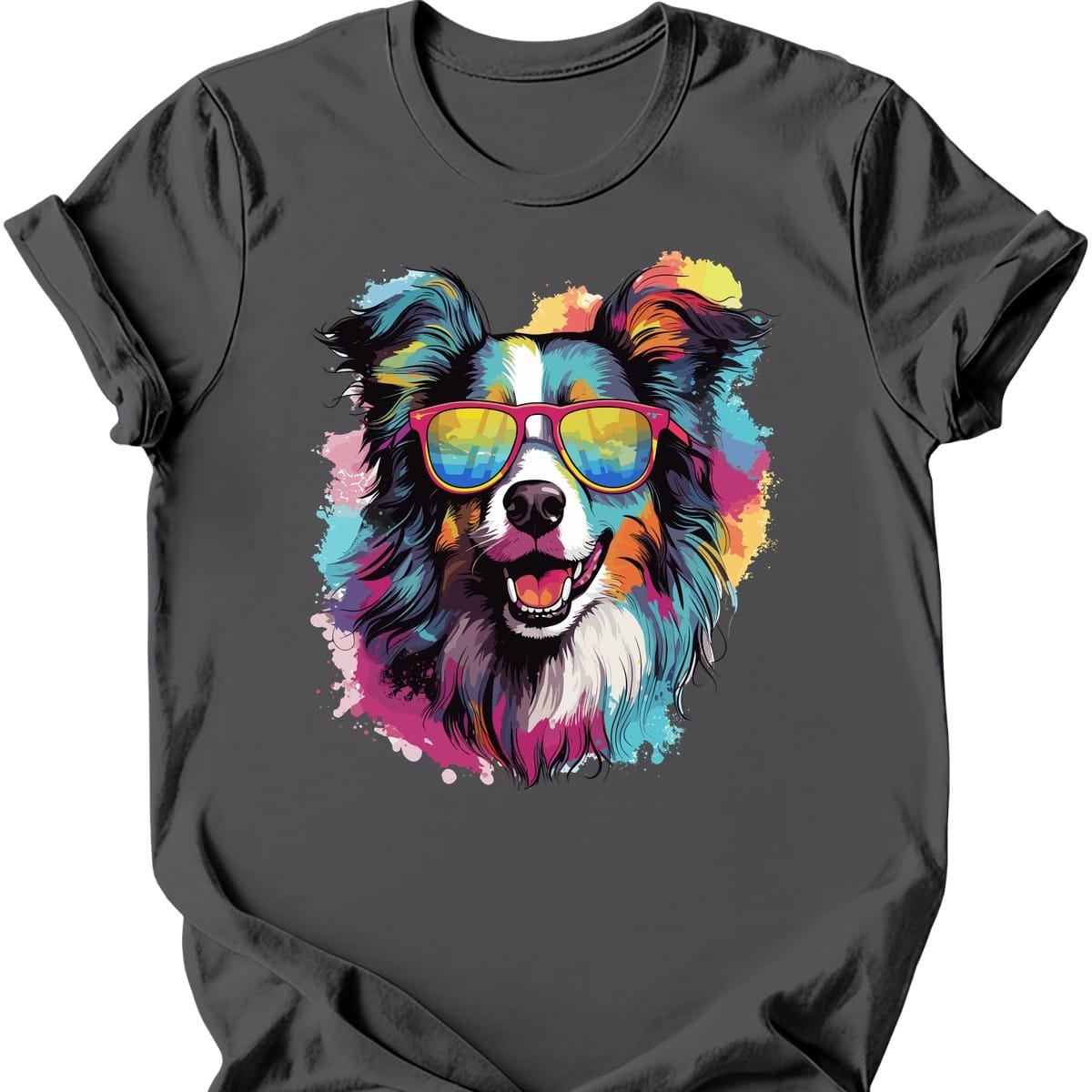 Collie Top Dog T Shirt Gift For Dog Lover