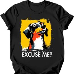 Dachshund Excuse Me Dog T Shirt Gift For Dog Lover
