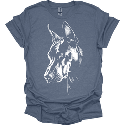 Doberman Line Art T Shirt Gift For Dog Lover