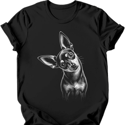 Chiweenie Tilted Dog T Shirt Gift For Dog Lover