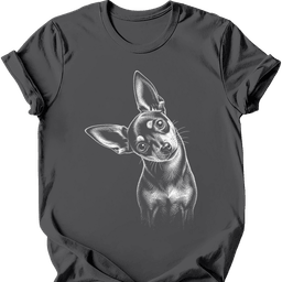 Chiweenie Tilted Dog T Shirt Gift For Dog Lover