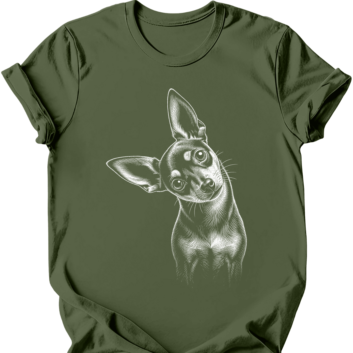 Chiweenie Tilted Dog T Shirt Gift For Dog Lover