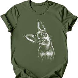 Chiweenie Tilted Dog T Shirt Gift For Dog Lover