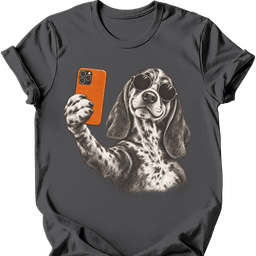 Coonhound Selfie Dog T Shirt Gift For Dog Lover