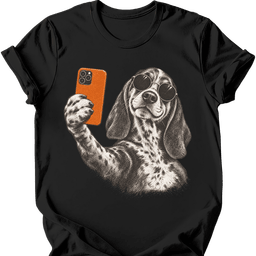 Coonhound Selfie Dog T Shirt Gift For Dog Lover