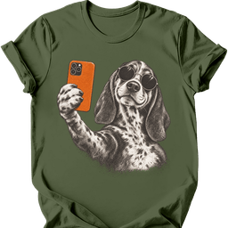 Coonhound Selfie Dog T Shirt Gift For Dog Lover