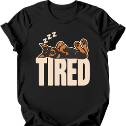 Doberman Tired Dog T Shirt Gift For Dog Lover
