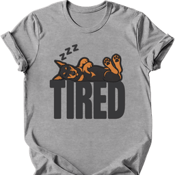 Doberman Tired Dog T Shirt Gift For Dog Lover