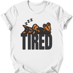 Doberman Tired Dog T Shirt Gift For Dog Lover