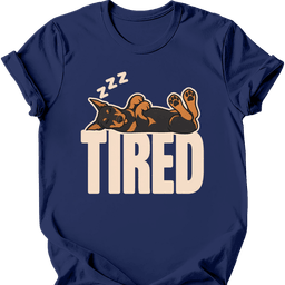 Doberman Tired Dog T Shirt Gift For Dog Lover